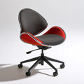 Ergonomischer Bürostuhl, mit klarer Formgebung, drehbar, Farbe: weiß